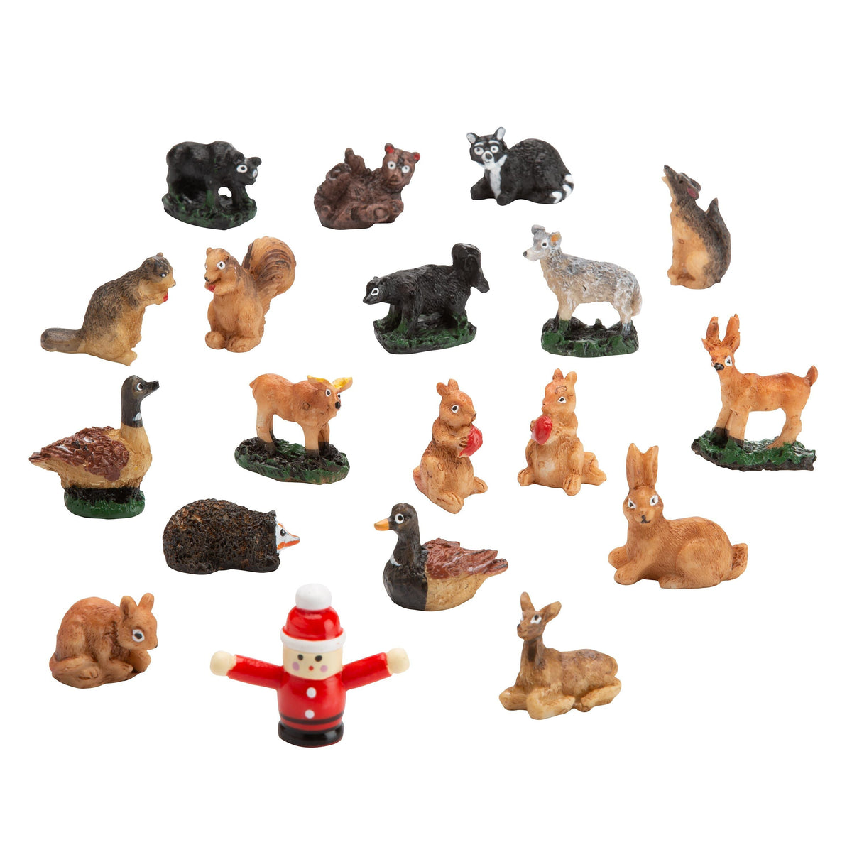 Seasonal Home Decor, Christmas Advent Cabin with Woodland Animals for Mantels, Tables and Seasonal Decorating image 7