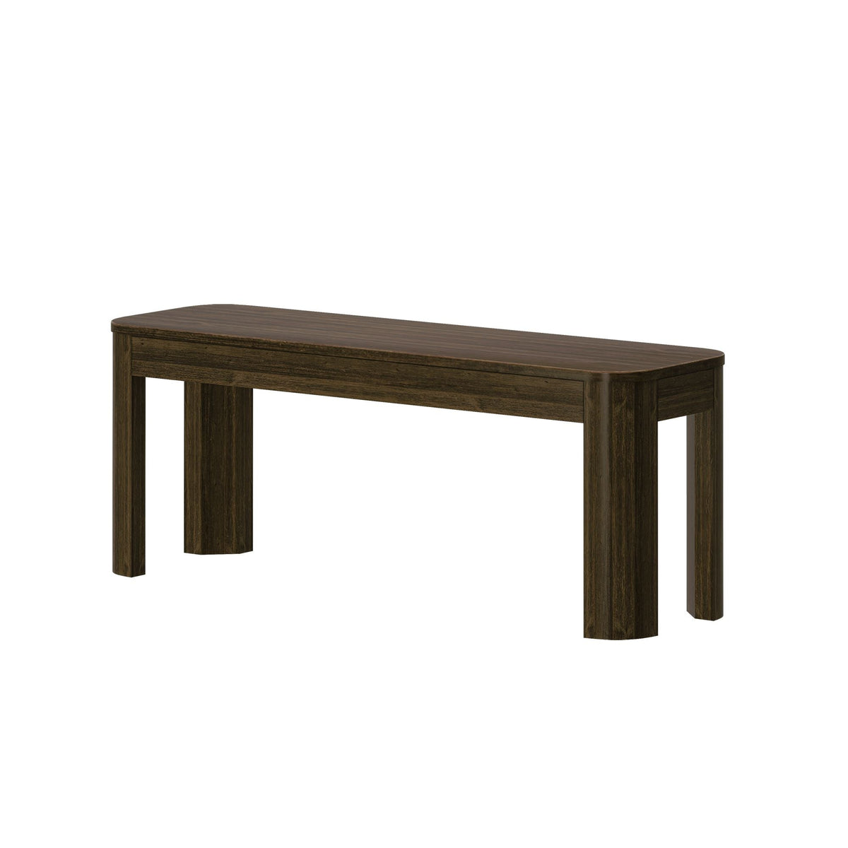 Dining Bench, Contour 46", Solid Wood Construction for Dining Rooms, Kitchen Tables and Everyday Seating, 2 Sizes and 3 Colors image 7