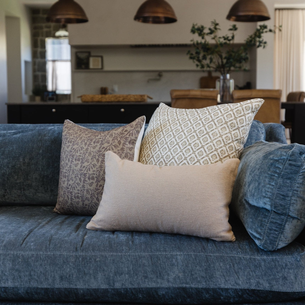 Decorative Pillow Cover Set, Evie in Linen 18" 20" 22" 26" for Bedroom Styling and Living Room Decor, 5 Size Options image 7