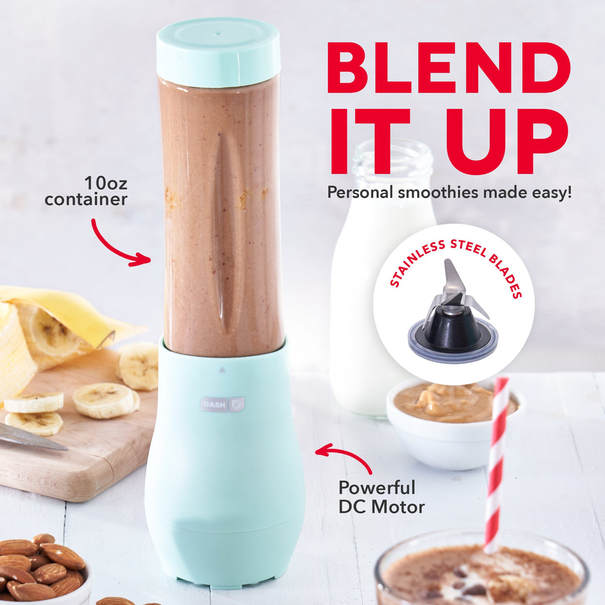 Kitchen Blender Accessory, Mighty Mini, Stainless Steel Construction for Home Kitchens and Daily Blending Tasks, 2 Color Options image 7