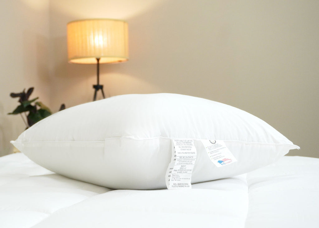 Bed Pillow, Eco Smart Down Alternative Made in USA, Breathable Construction for Sleeping, Reading and Bedroom Comfort, 3 Size Options image 7