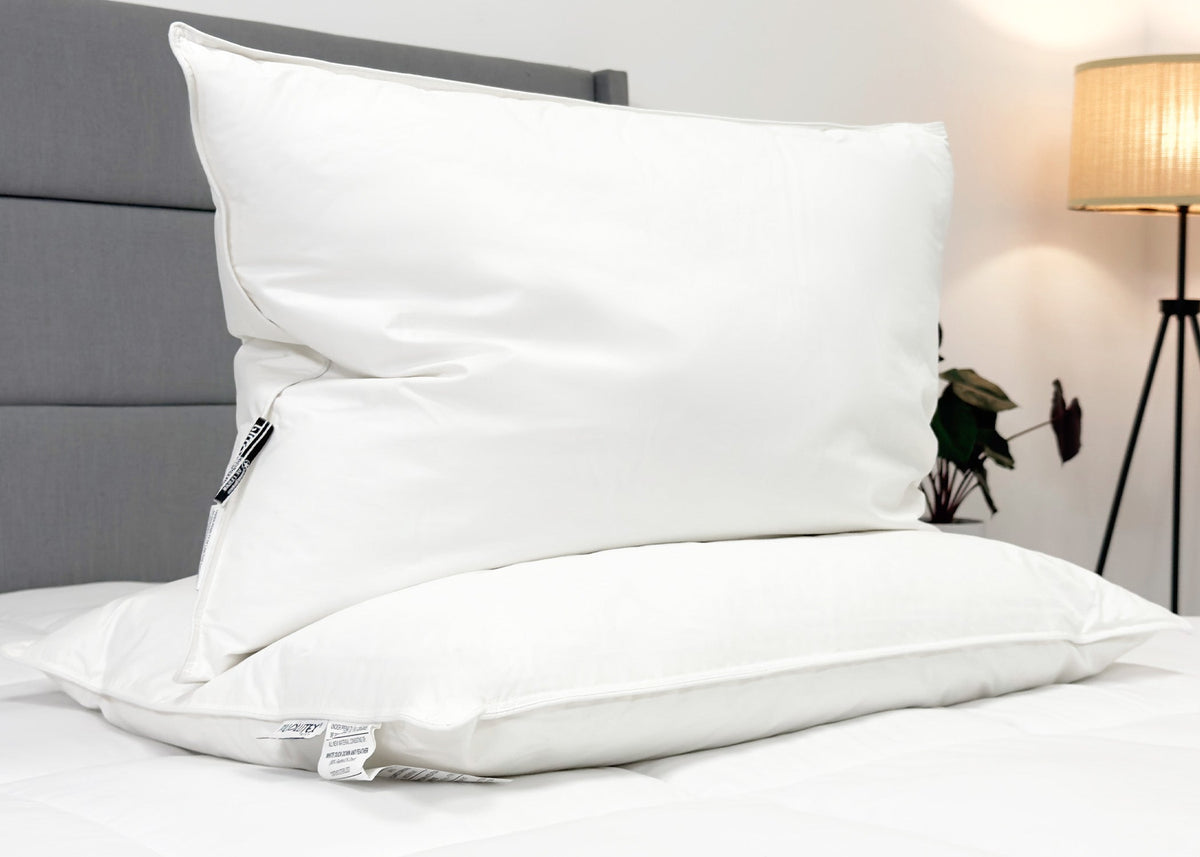 Bed Pillow, Hotel Feather and Down Set (Includes 2 ) for Everyday Sleep and Guest Room Bedding, 3 Size Options image 7