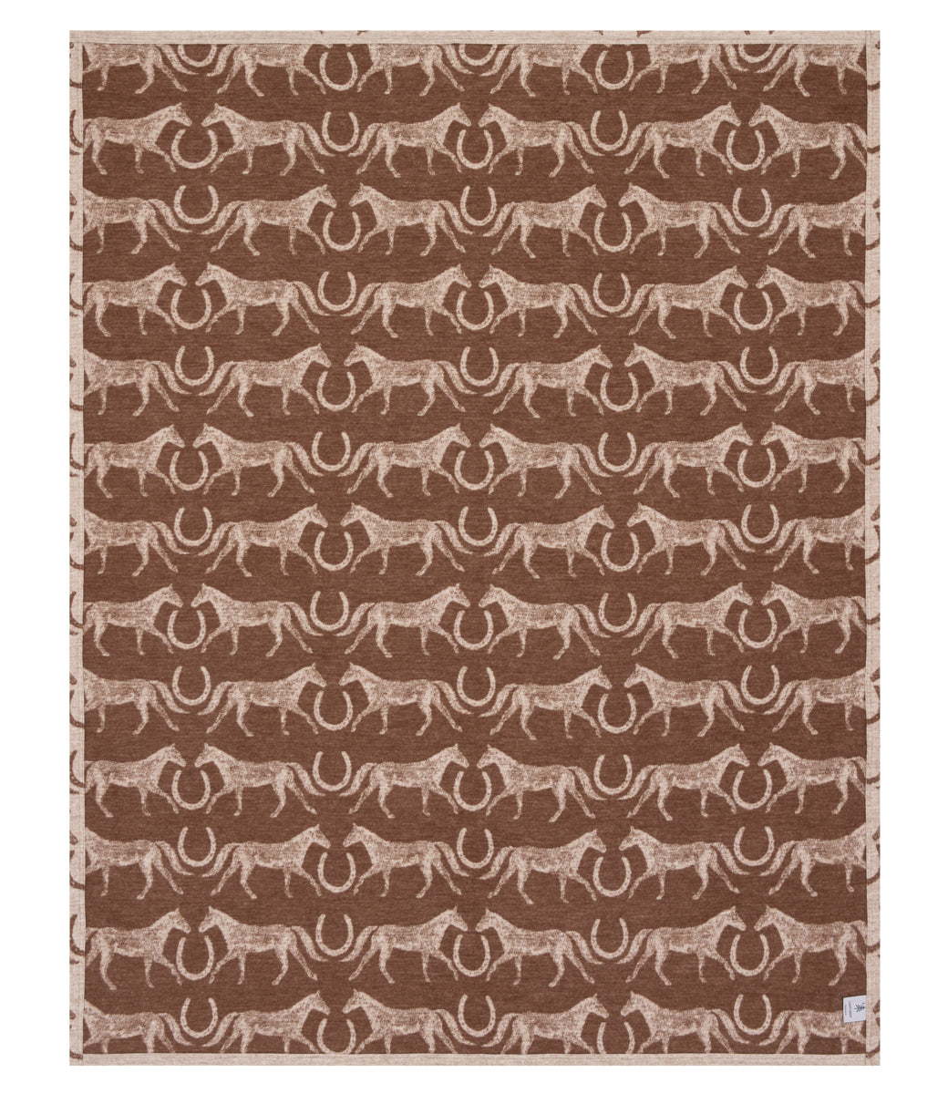 Cozy Throw Blanket, Hill Country Horses Lightweight for Sofas, Beds and Relaxing at Home, Designed for Everyday Home Use image 7
