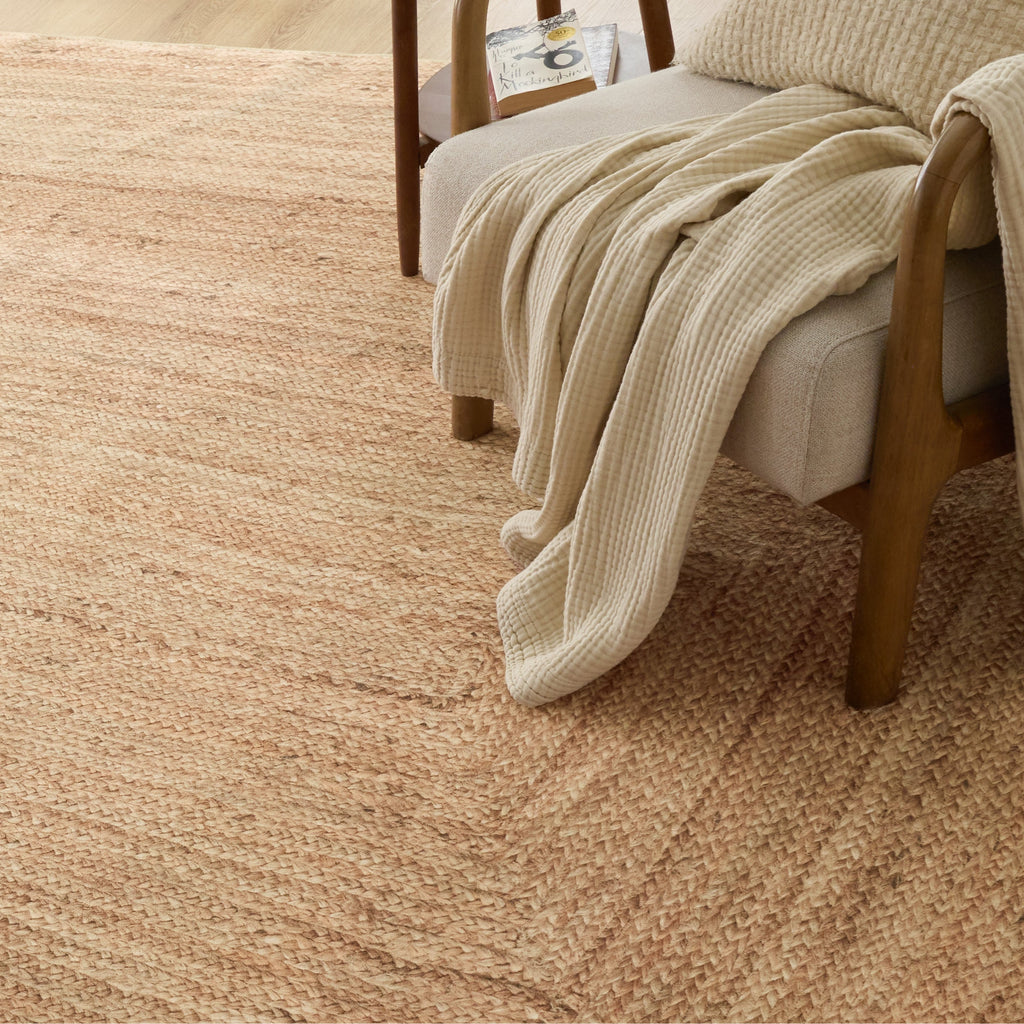 Area Rug, Faux Cashmere Print Jute Look, Machine-Washable Care for Hallways, Dining Spaces and Home Decor, 4 Size Options image 7