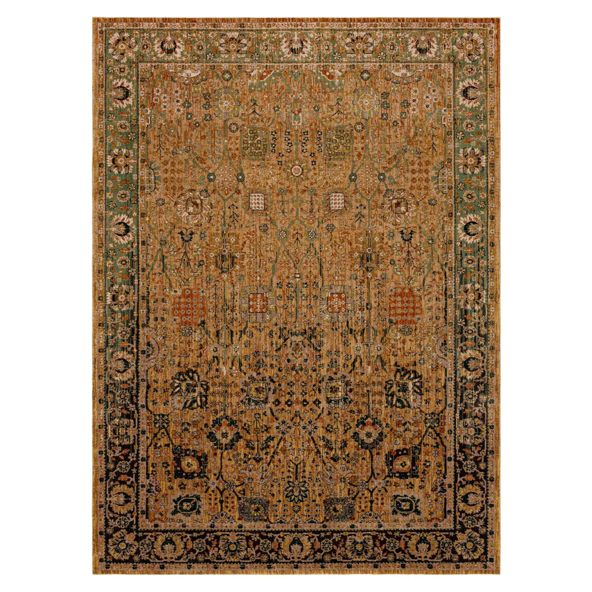 Area Rug, Spice Market Myanmar Tobacco for Living Rooms, Bedrooms and Entryways, 5 Size Options image 7