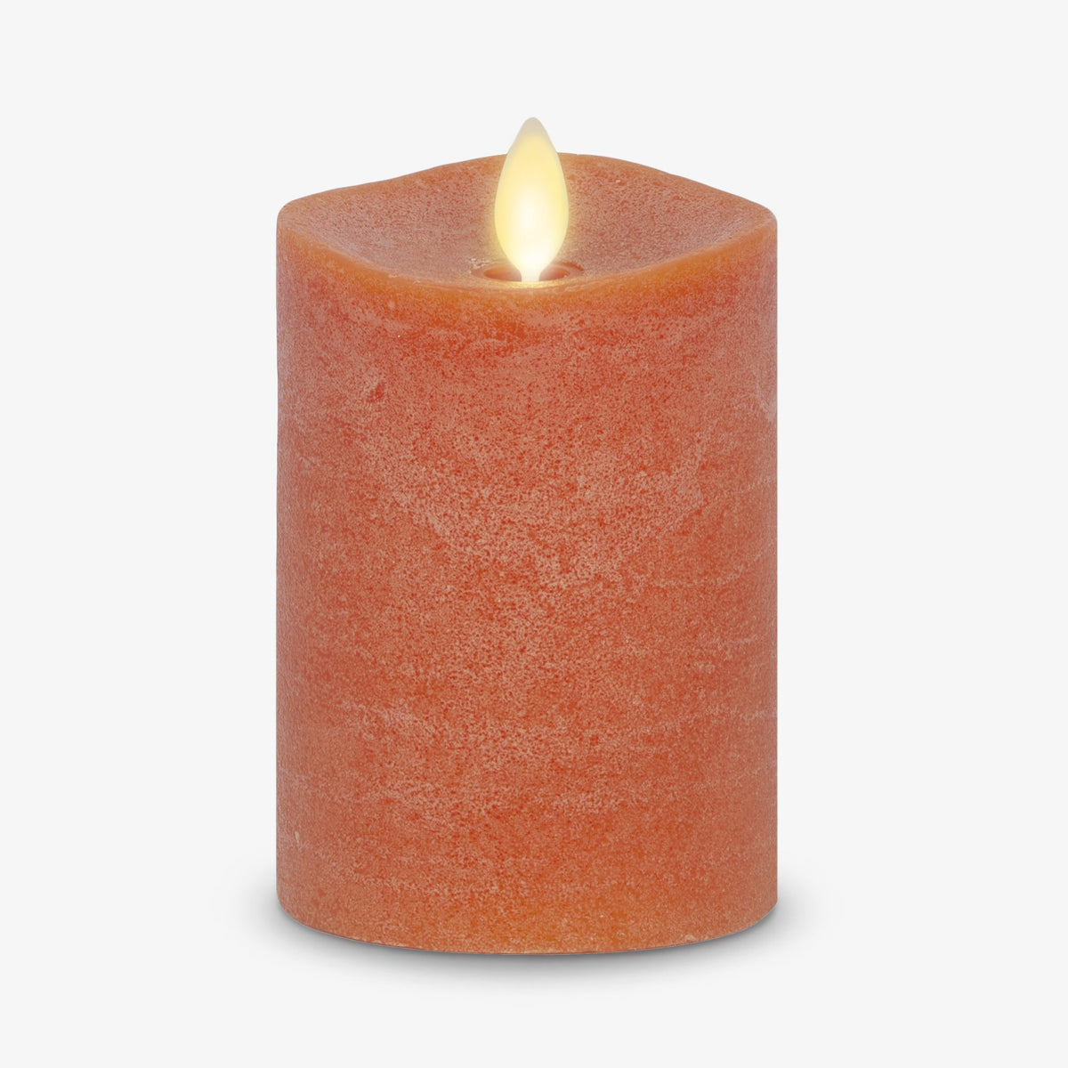 Flameless Candle, Chalky Burnt Orange Pillar for Bedrooms, Living Rooms and Everyday Candlelight Ambience, 2 Size Options image 7