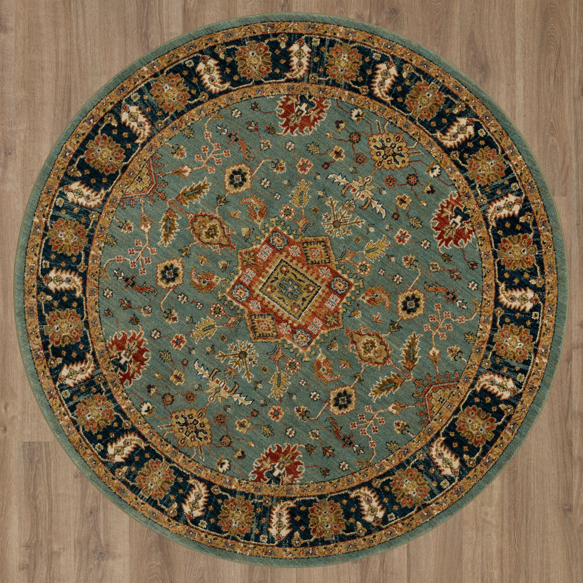 Area Rug, Spice Market Deir Aquamarine for Living Rooms, Bedrooms and Entryways, 6 Size Options image 7