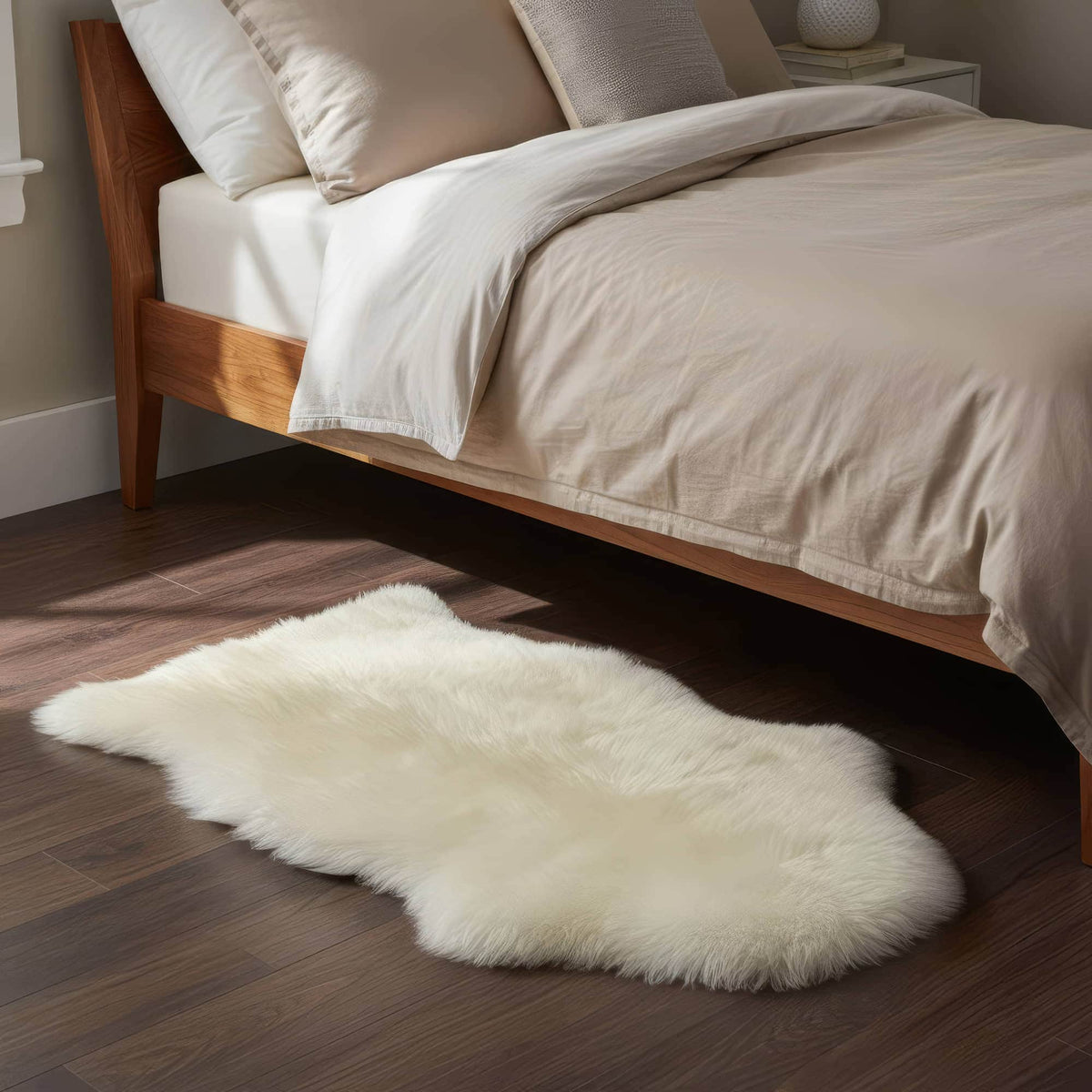 Area Rug, Genuine Sheepskin Fluffy Soft Pile Shaggy 100% for Hallways, Dining Spaces and Home Decor, 5 Size Options image 7