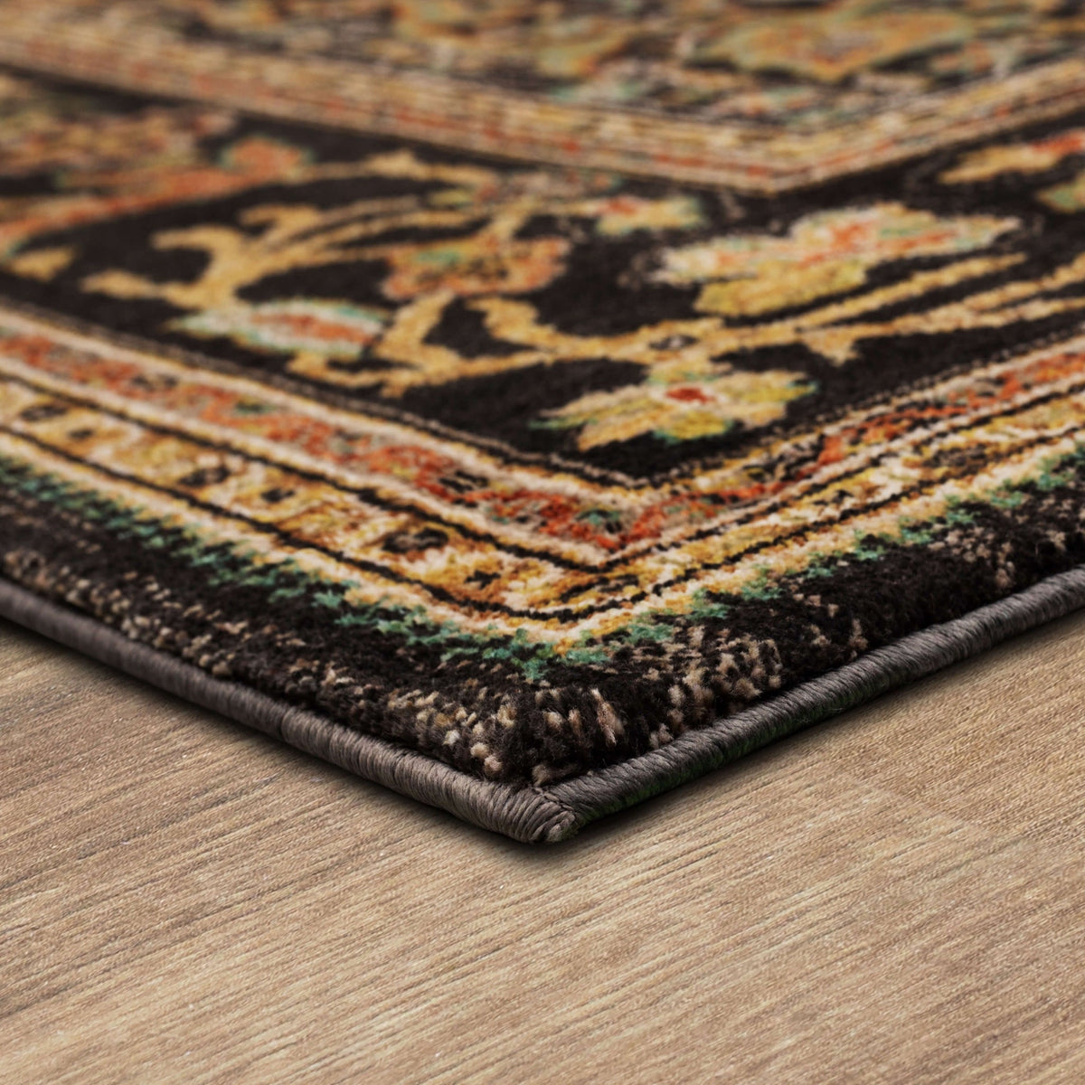 Area Rug, Spice Market Petra Charcoal for Living Rooms, Bedrooms and Entryways, 5 Size Options image 7