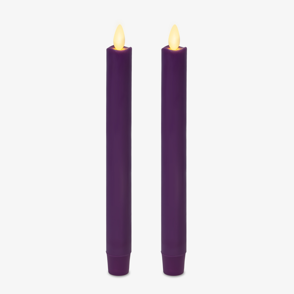Flameless Candle, Purple Tapers Set of 2 for Bedrooms, Living Rooms and Everyday Candlelight Ambience image 7