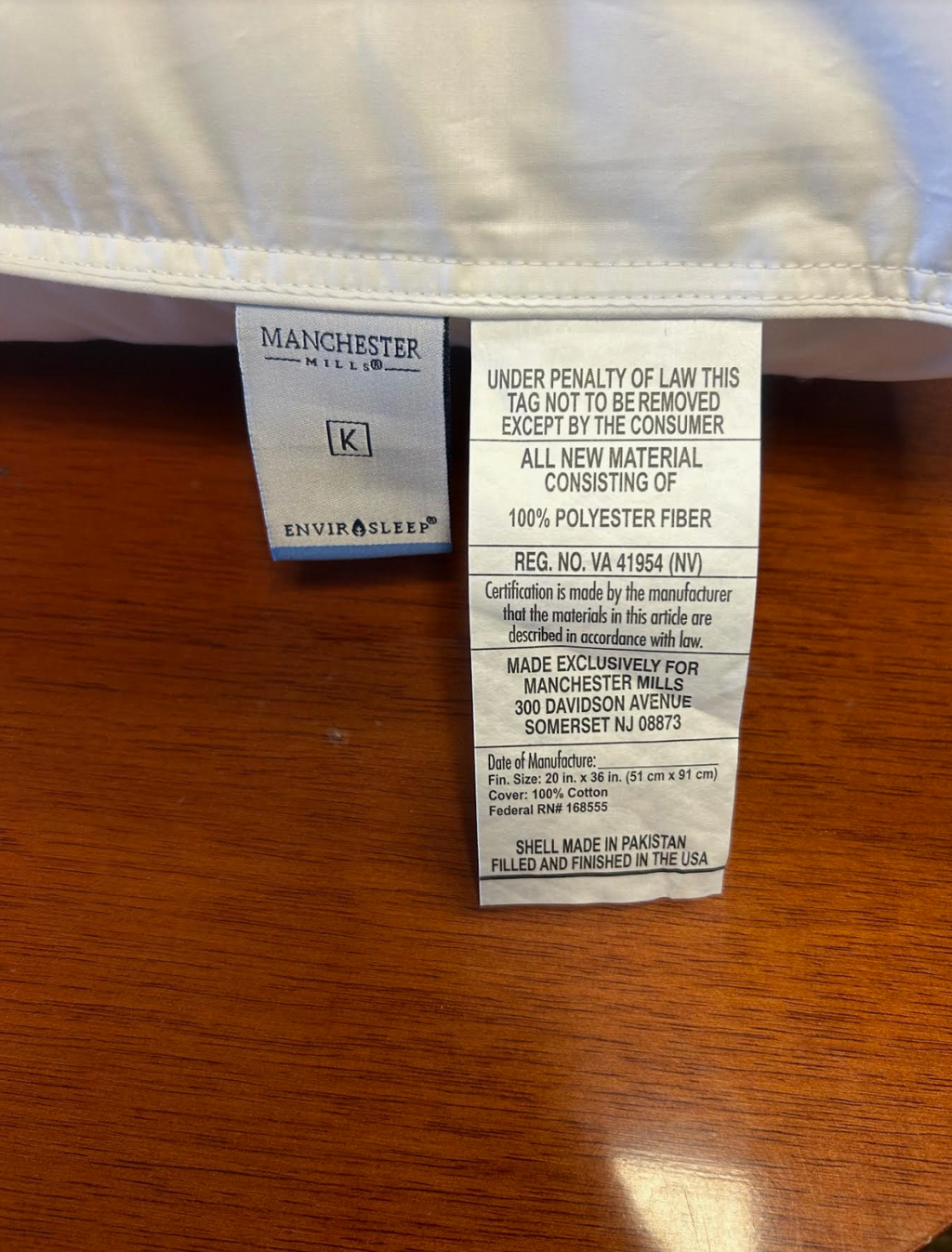 Bed Pillow, Envirosleep Dream Memories Memorelle Fiber, Breathable Construction for Everyday Sleep and Guest Room Bedding, 4 Size Options image 7