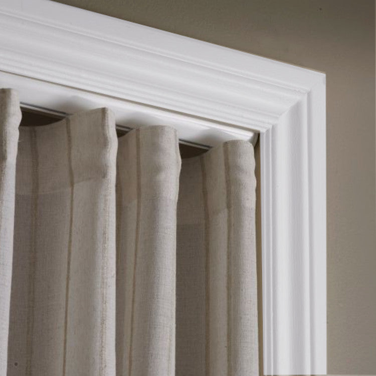Window Curtain, Ripplefold Single Double Invisible Track Sets for Bedrooms, Living Rooms and Home Privacy, 5 Sizes and 3 Colors image 7