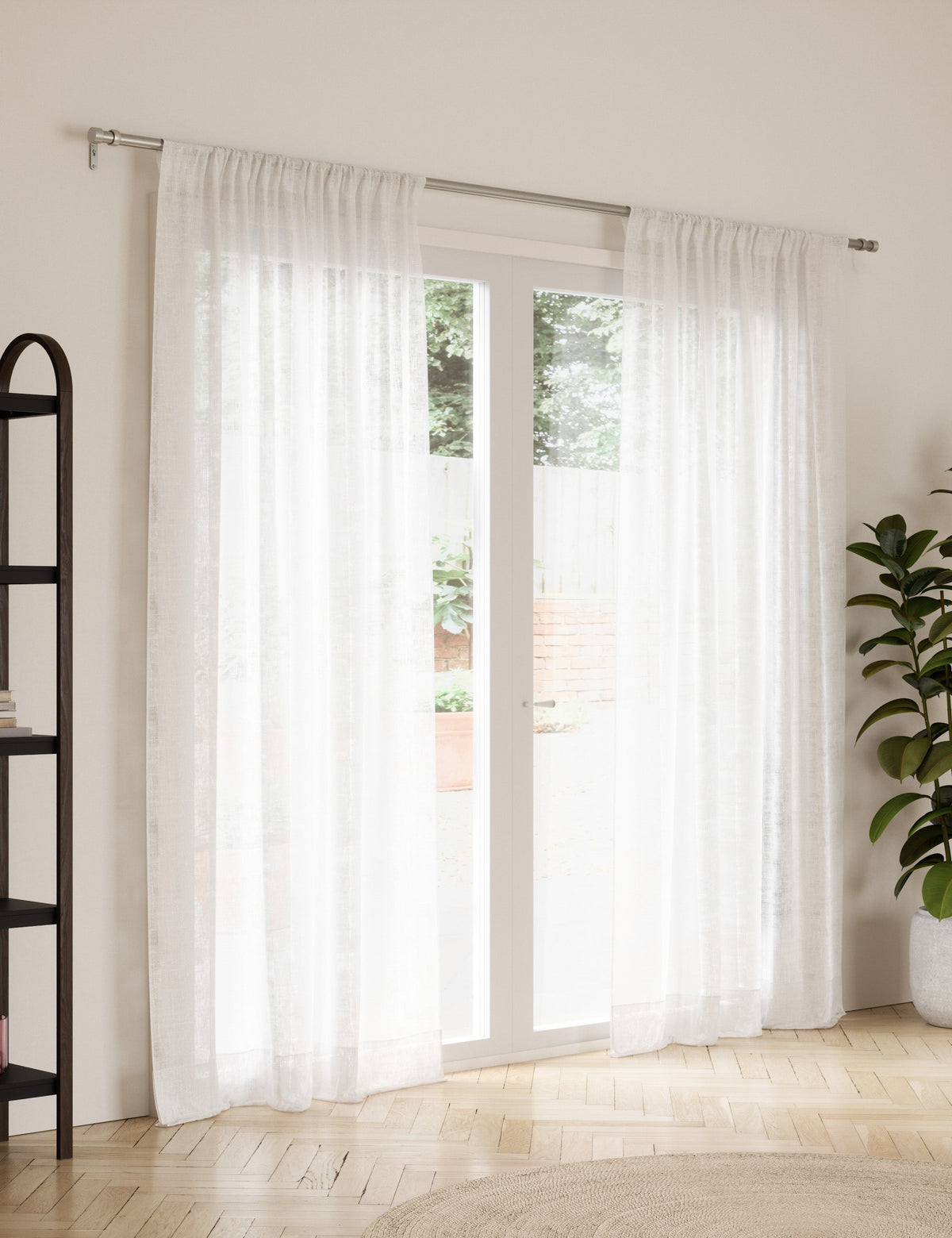 Window Curtain, Porta Rod, Adjustable Design for Bedrooms, Living Rooms and Home Privacy, 3 Sizes and 3 Colors image 7