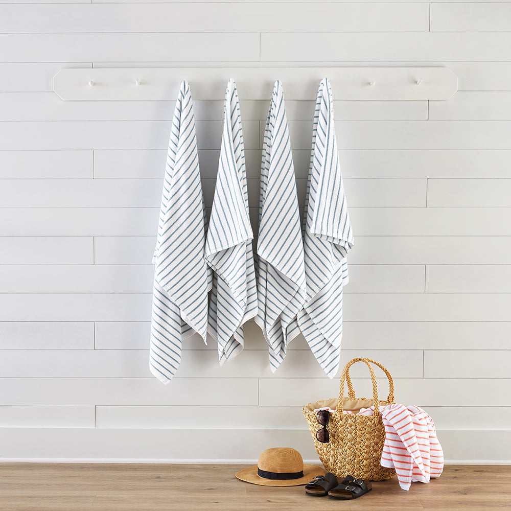 Bath Linen, 100% Cotton Cabana Towel Set (4 Pack) for Home Bathrooms and Everyday Care, 5 Color Options image 7