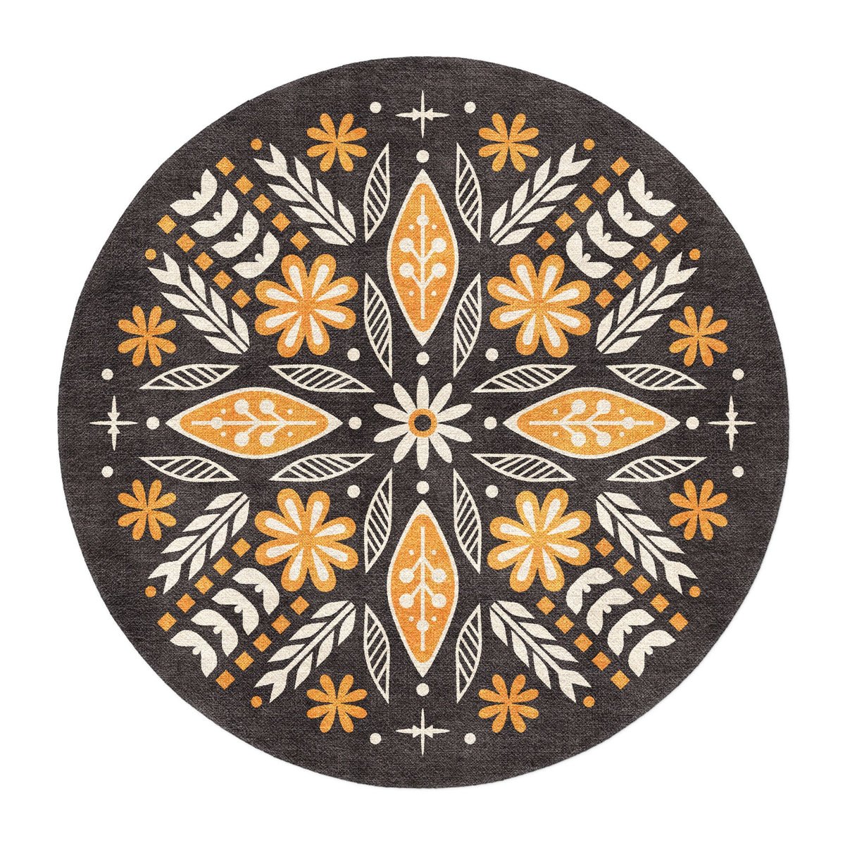 Area Rug, Topanga Black & Yellow for Hallways, Dining Spaces and Home Decor, 10 Size Options image 7