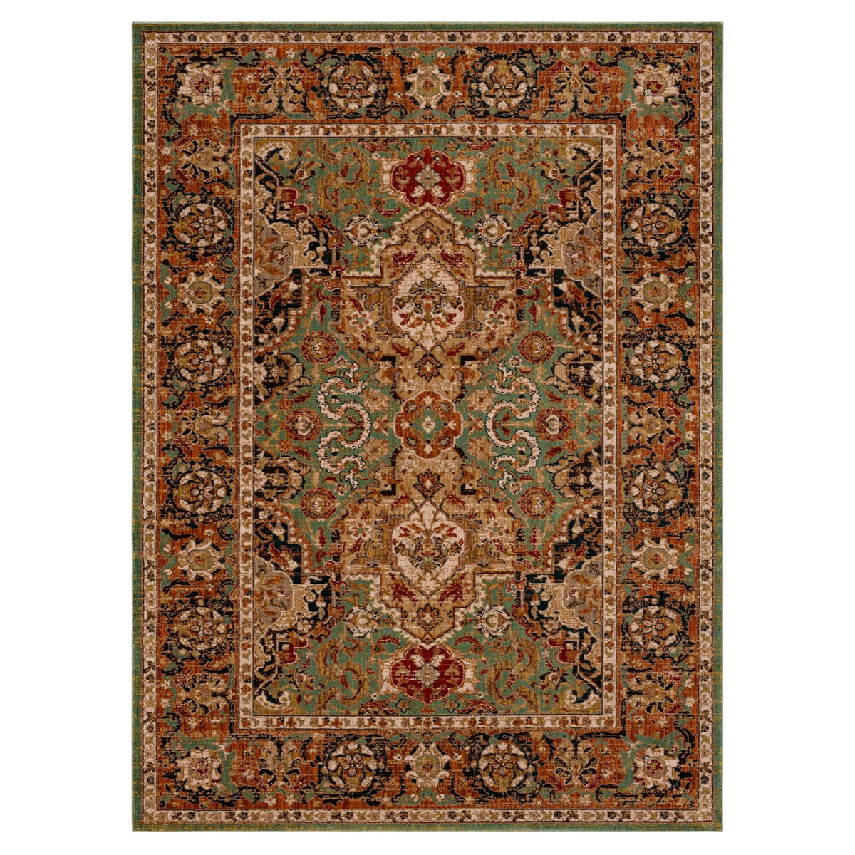 Area Rug, Spice Market Dhahar Aquamarine for Living Rooms, Bedrooms and Entryways, 5 Size Options image 7