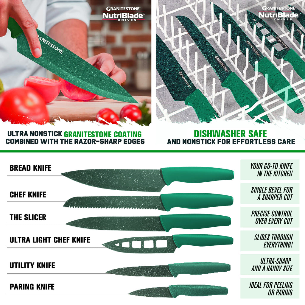 Kitchen Knife Set, 21 Piece Cookware and Bakeware, Dishwasher-Safe Care for Everyday Meal Prep and Home Kitchens image 7