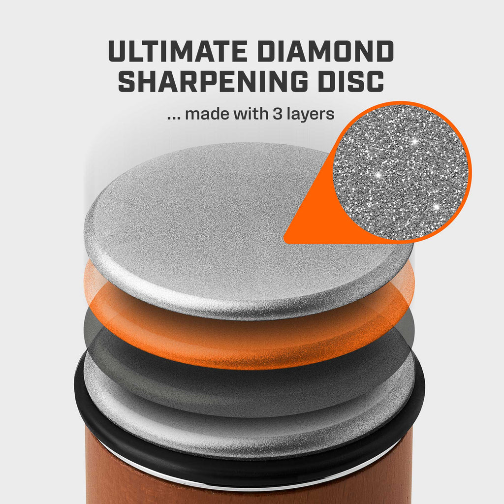 Rolling Knife Sharpener, Original Diamond Set for Kitchen Prep, Cooking and Countertop Use image 7