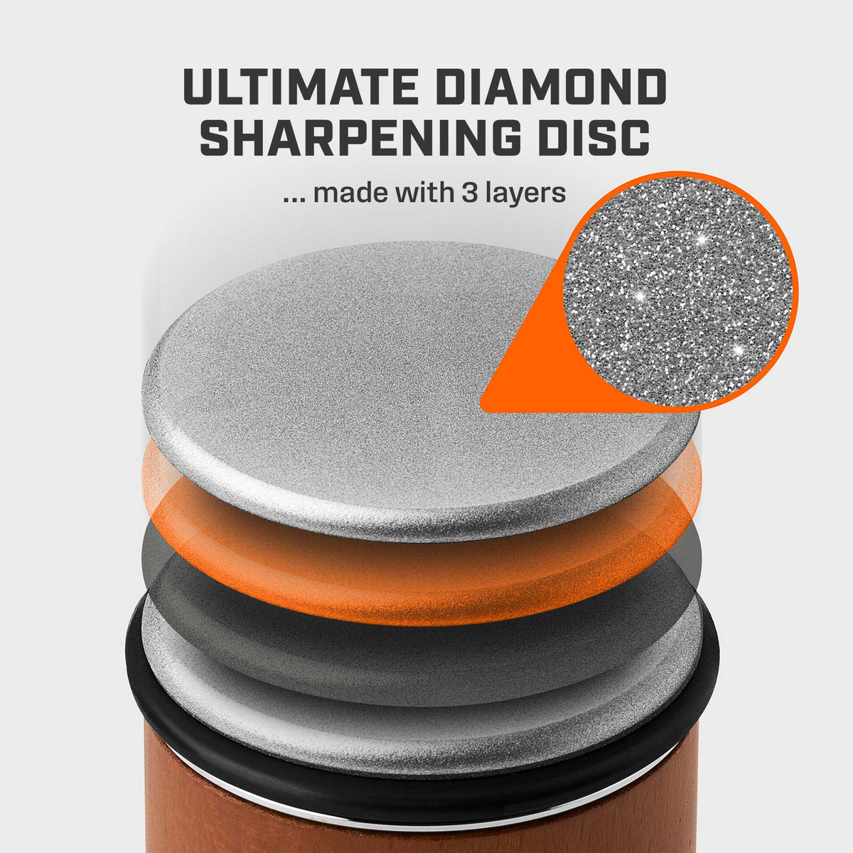 Rolling Knife Sharpener, Original Diamond Set for Kitchen Prep, Cooking and Countertop Use image 7