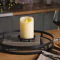 Flameless Candle, Ivory Pillar Scallop Top 4" Width for Bedrooms, Living Rooms and Everyday Candlelight Ambience, 3 Size Options image 7