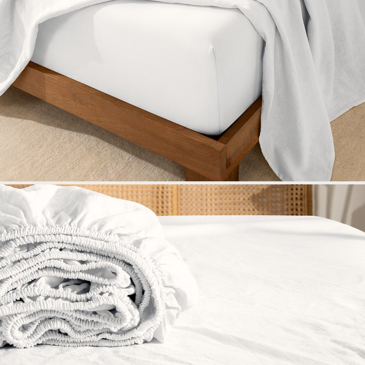 Bed Sheet Set, European Linen for Everyday Bedroom Comfort and Guest Rooms, 7 Sizes and 5 Colors image 7
