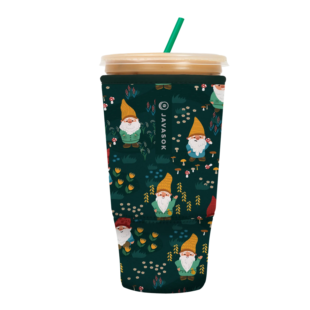 Reusable Cup Sleeve, Rollin' with my Gnomies, Neoprene Construction for Iced Coffee, Cold Drinks and Condensation Control, 3 Size Options image 7