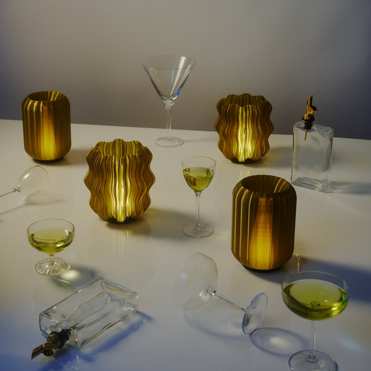 Home Lighting, Mini Wavy Lamp for Desks, Side Tables and Warm Room Lighting, 7 Color Options image 7