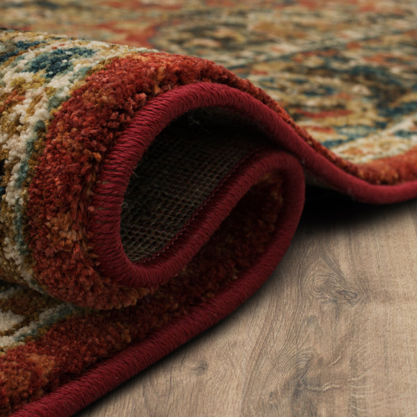 Area Rug, Spice Market Dhahar Garnet for Hallways, Dining Spaces and Home Decor, 5 Size Options image 7