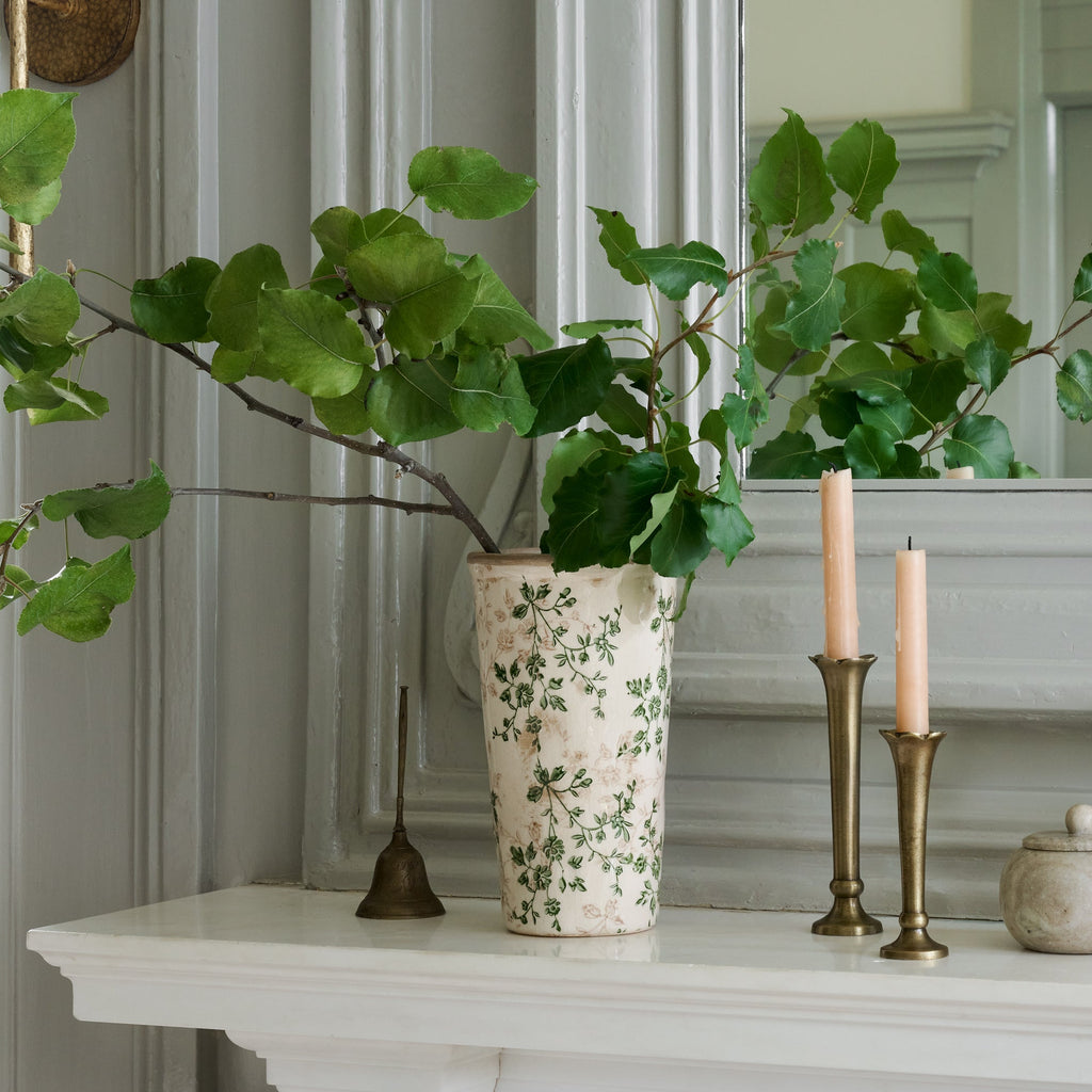 Decorative Vase, Flannery Scalloped Brass Bud for Tabletop Arrangements and Home Decor, 2 Size Options image 7
