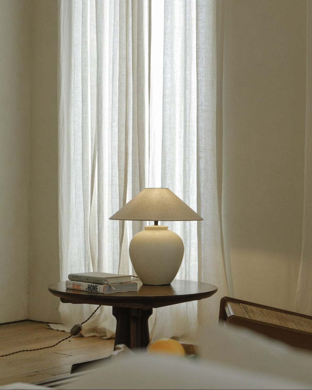 Portable Table Lamp, Egg Ceramic for Bedrooms, Living Rooms and Reading Corners, 3 Sizes and 2 Colors image 7