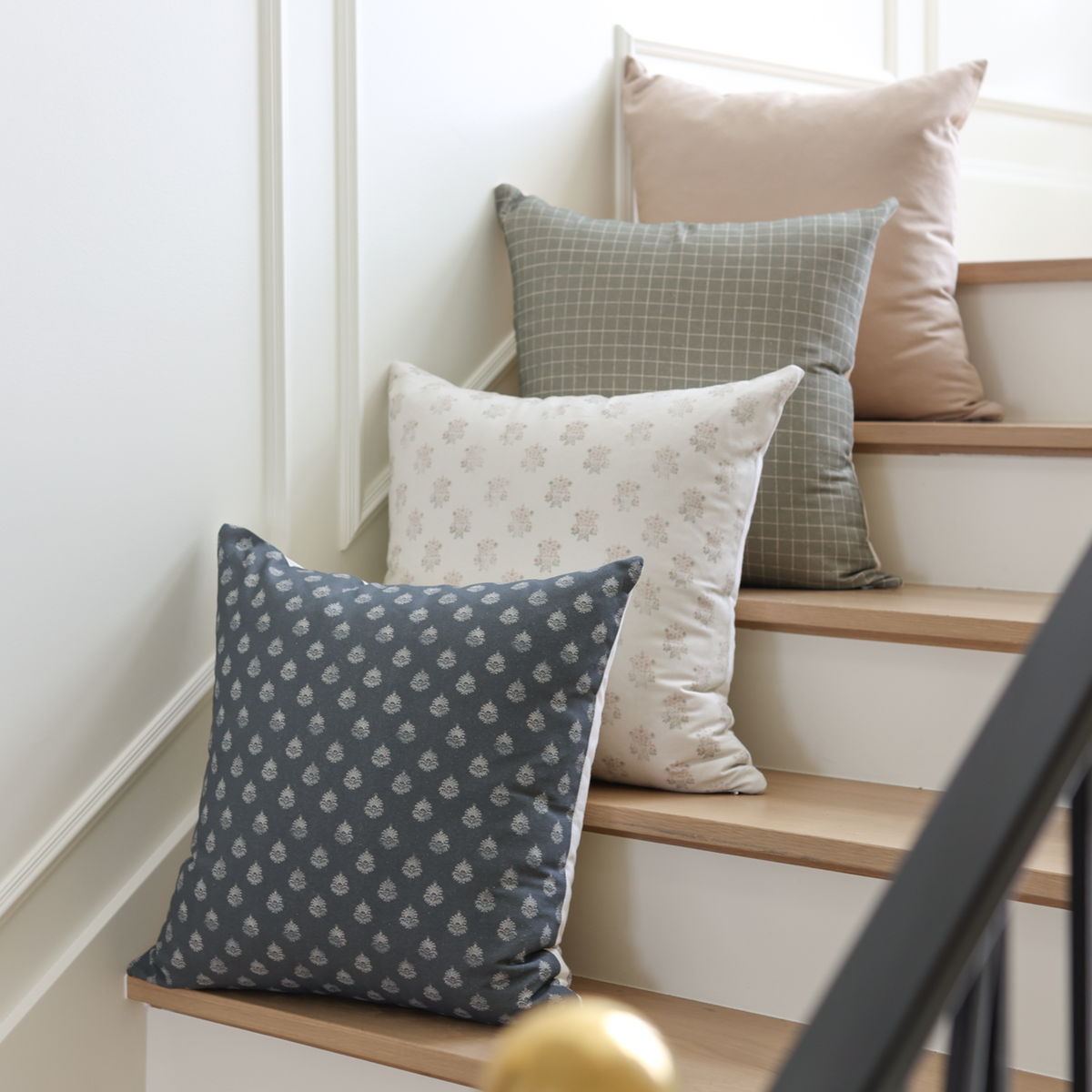 Decorative Pillow Cover Set, Henley 4 Pack 18" 22", Machine-Washable Care for Bedroom Styling and Living Room Decor image 7