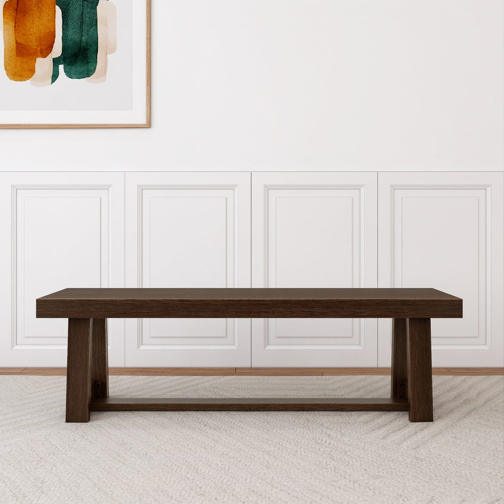 Dining Bench, Classic 60" for Dining Tables, Family Meals and Kitchen Seating, 4 Color Options image 7