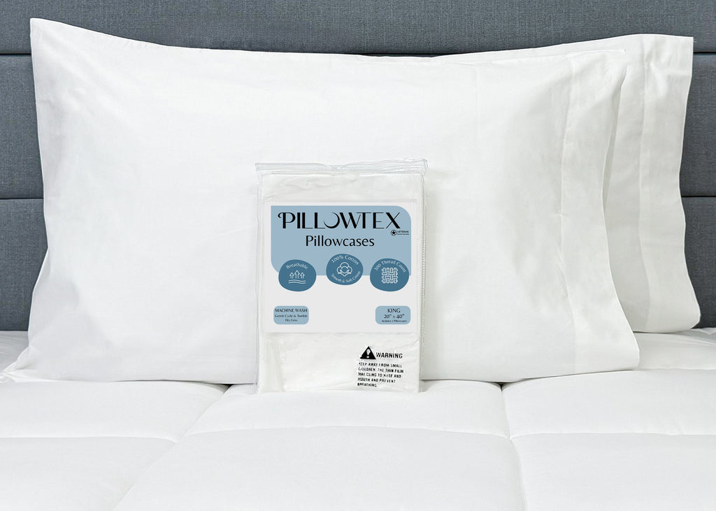 Pillowcase Set, Cotton (Includes 2 ), Breathable Construction, Machine-Washable Care for Guest Rooms and Daily Bedroom Comfort image 7