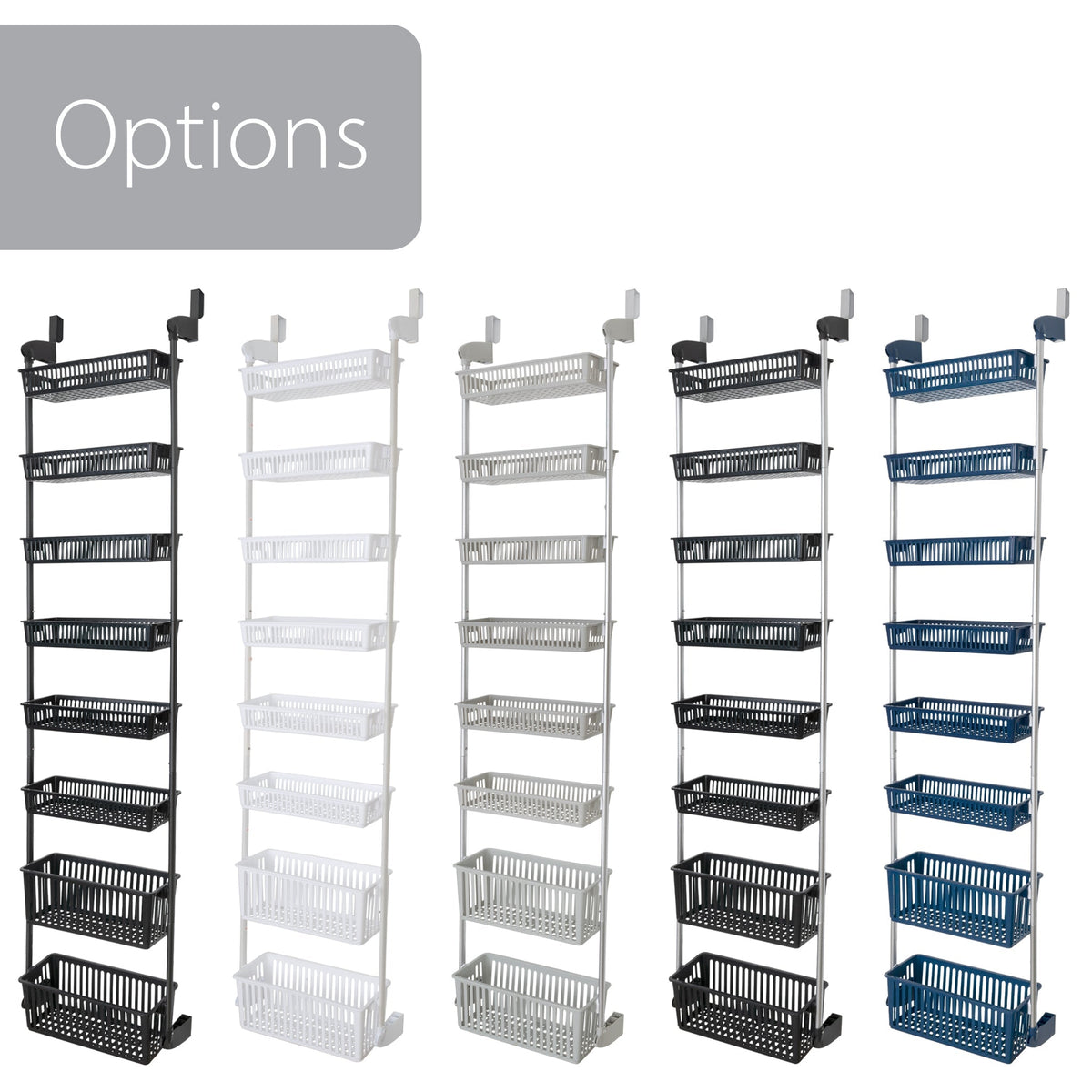 Home Storage Organizer, Over Door Pantry Multiple Sizes for Closets, Shelves and Everyday Organization, 3 Sizes and 5 Colors image 7
