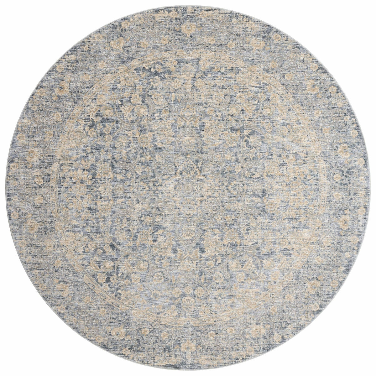 Kitchen Cookware, Pandora PAN 01 Blue Gold Area Rug for Everyday Meals and Home Cooking, 13 Size Options image 7