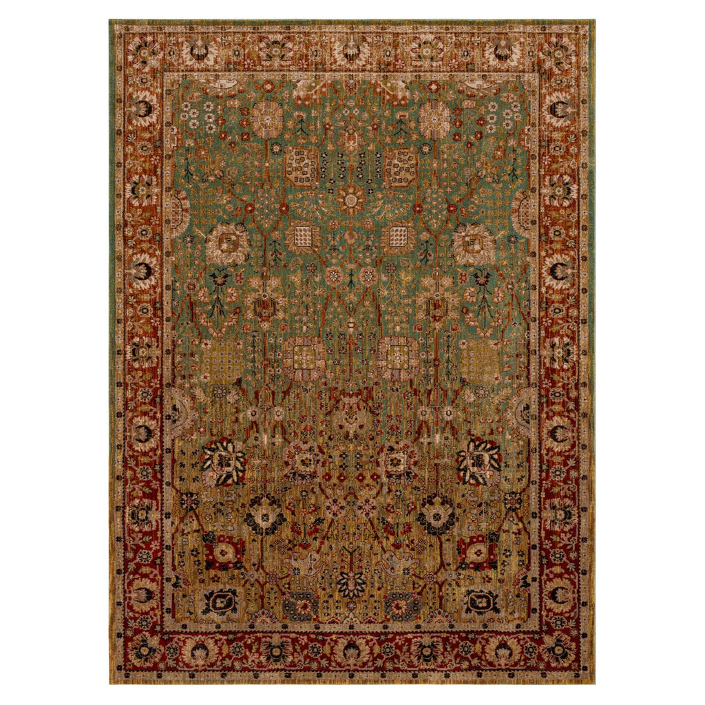 Area Rug, Spice Market Myanmar Aquamarine for Living Rooms, Bedrooms and Entryways, 5 Size Options image 7