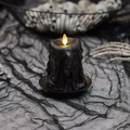 Flameless Candle, Black Heavy Wax Drip Slim Pillar for Bedrooms, Living Rooms and Everyday Candlelight Ambience, 2 Size Options image 7