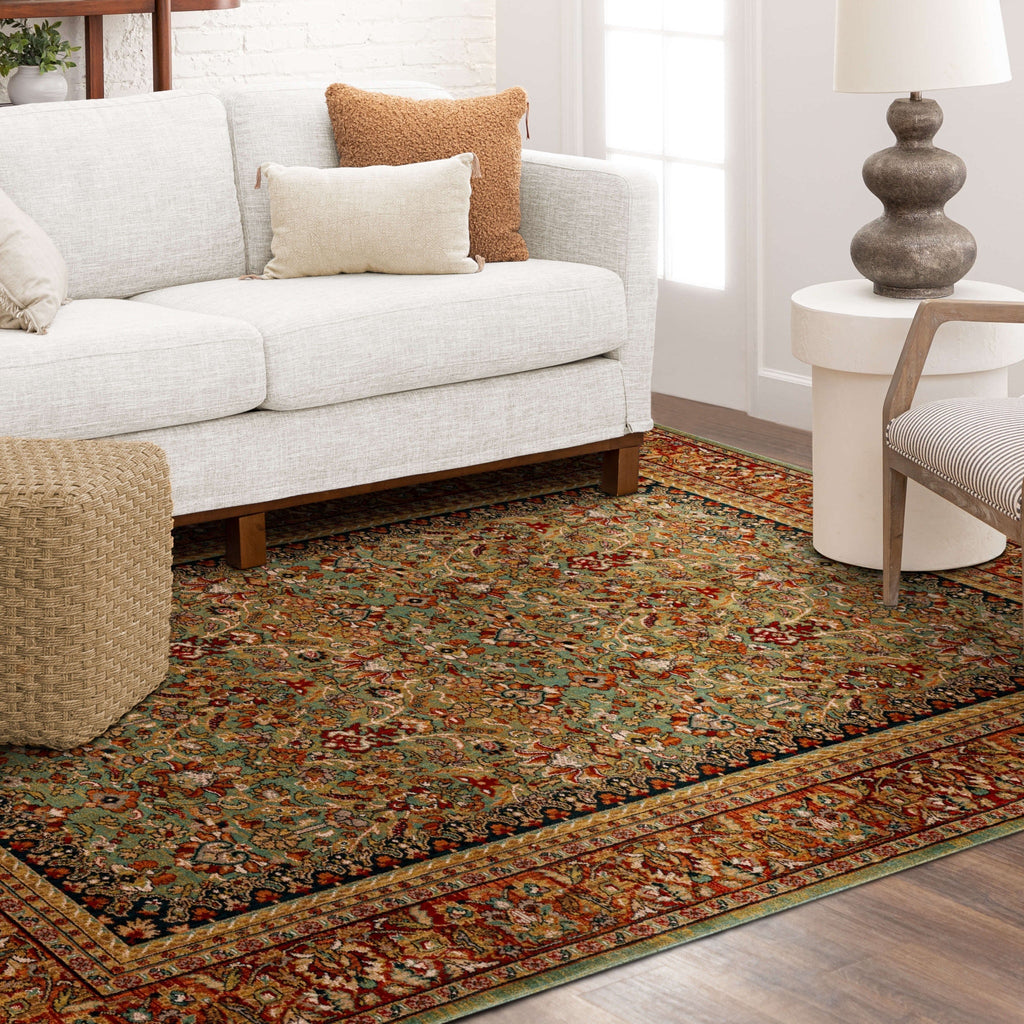 Area Rug, Spice Market Tigris Aquamarine for Living Rooms, Bedrooms and Entryways, 5 Size Options image 8