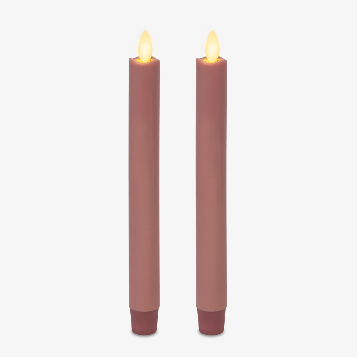 Flameless Candle, Rose Tan Tapers Set of 2 for Mantels, Entryways and Holiday Displays, Designed for Everyday Home Use image 8