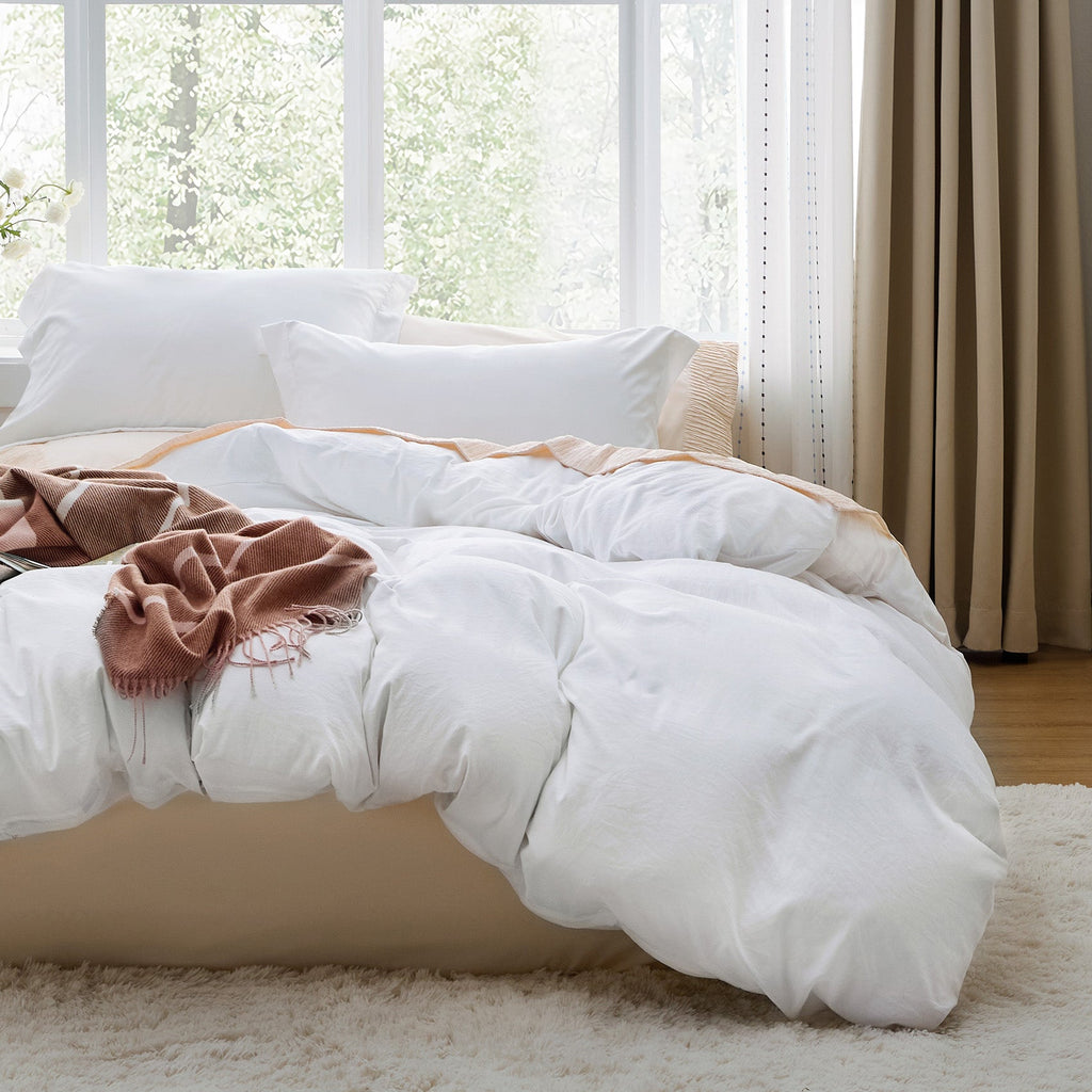 Duvet Cover Set, Ultra Soft Hypoallergenic Microfiber, Lightweight Design for Guest Rooms and Everyday Bedroom Styling image 8