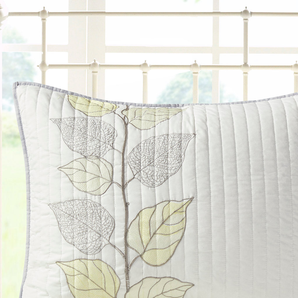 Cozy Throw Blanket, Caelie 6 Piece Embroidered Quilt Set, Machine-Washable Care for Living Rooms, Bedrooms and Everyday Lounging image 8