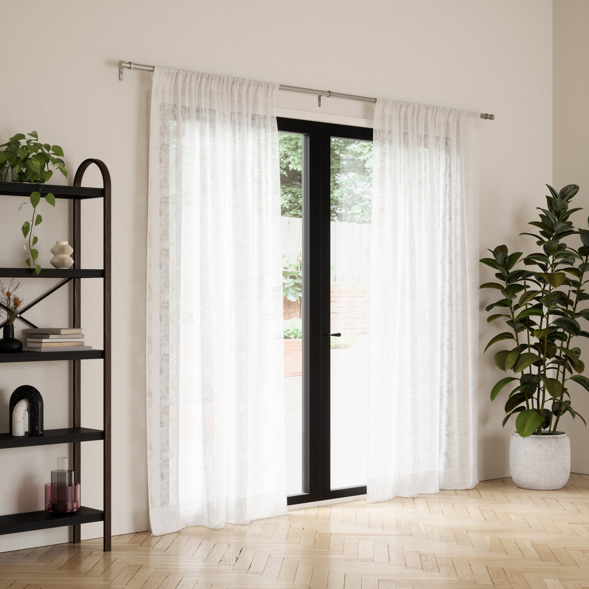 Window Curtain, Cappa Rod, Adjustable Design for Windows, Room Styling and Everyday Privacy, 3 Sizes and 3 Colors image 8