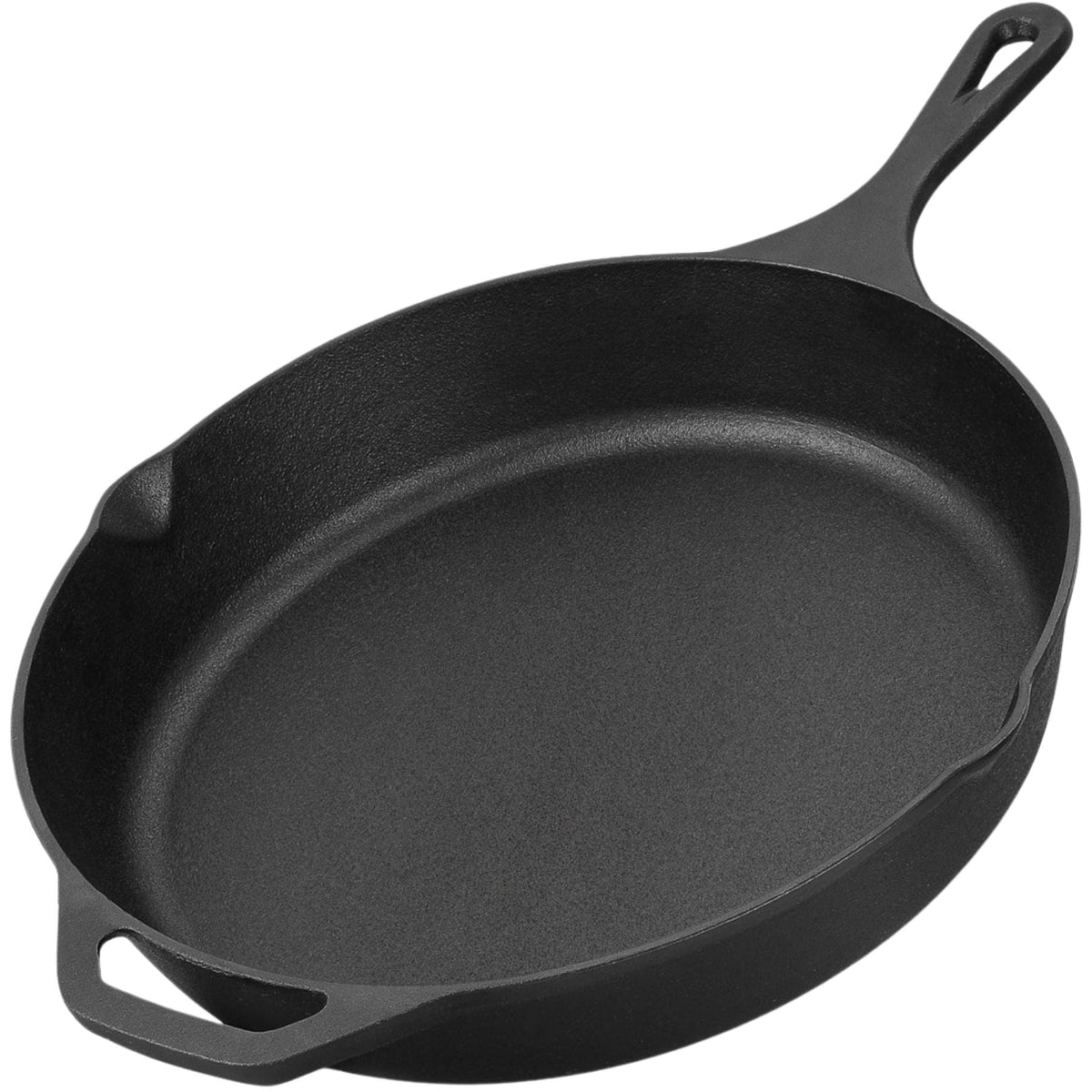 Stainless Steel Fry Pan, Pre Seasoned Cast Iron Skillet for Searing, Sautéing and Everyday Meal Prep, 2 Size Options image 8