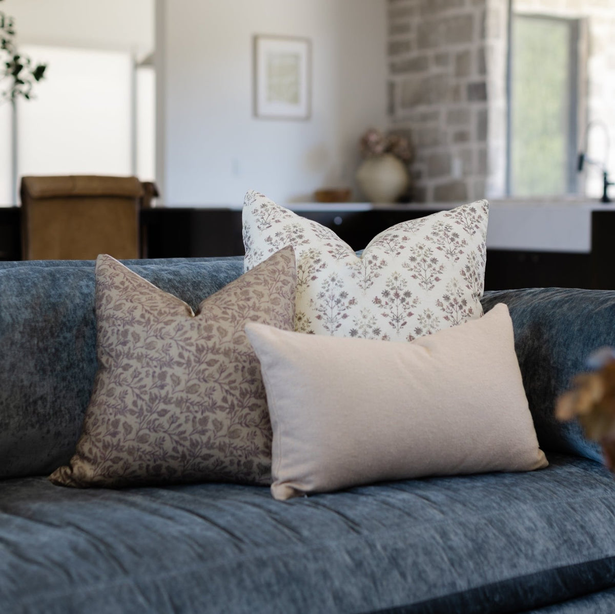 Decorative Pillow Cover Set, Afton 18" 20" 22" 24", Machine-Washable Care for Bedroom Styling and Living Room Decor, 5 Size Options image 8