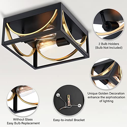Home Lighting, Alexia 12" Flush Mount Ceiling Light Fixture for Desks, Side Tables and Warm Room Lighting image 8