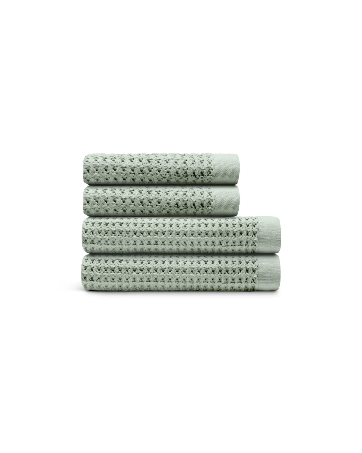 Bath Towel Set, Supima Waffle 4pc Bundle for Home Bathrooms and Everyday Care, 13 Color Options image 8