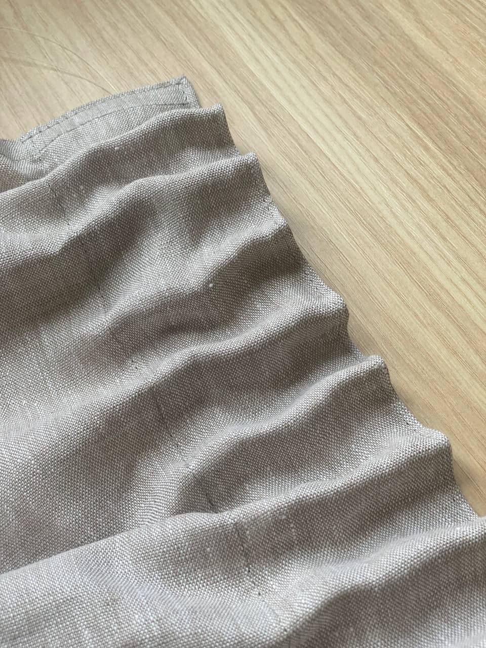 Window Curtain, Ruffled Linen Panel Natural Flax Cotton Lined for Windows, Room Styling and Everyday Privacy, 9 Size Options image 8