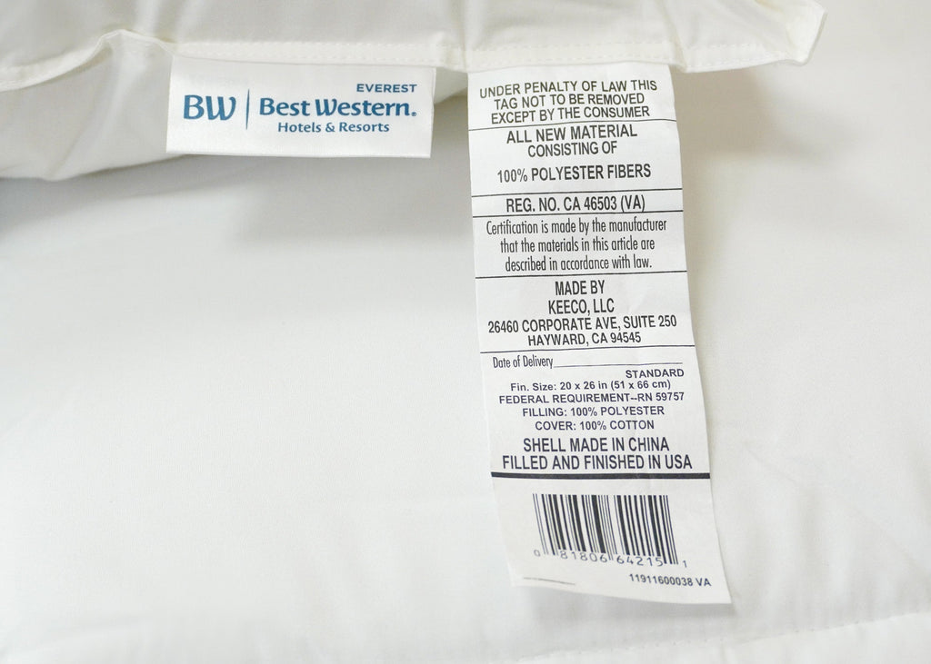 Bed Pillow, Best Western Everest Soft Polyester, Hypoallergenic Comfort for Everyday Sleep and Guest Room Bedding, 3 Size Options image 8