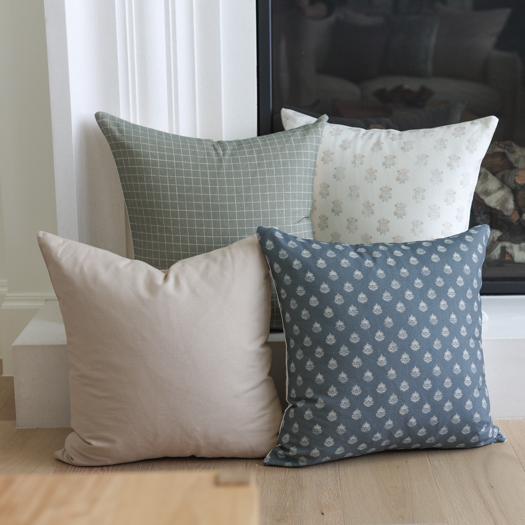 Decorative Pillow Cover Set, Henley 4 Pack 18" 22", Machine-Washable Care for Bedroom Styling and Living Room Decor image 8