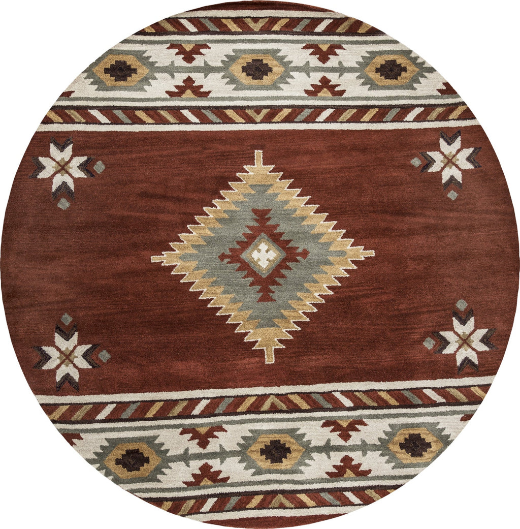 Area Rug, Southwest SU1822 Rust for Living Rooms, Bedrooms and Entryways, 10 Size Options, Designed for Everyday Home Use image 8